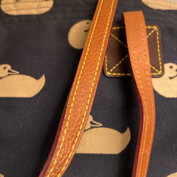 Dooney & Bourke Duck Logo Canvas Victoria Handbag - Picture 7 of 14